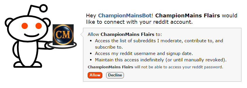 chap Klappe champion r/ChampionMains Flairs - Documentation